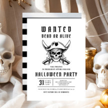 Fiesta de Halloween de cráneo de pirata