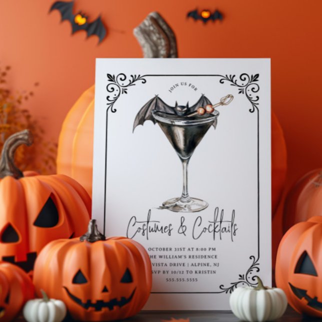 Invitación Fiesta de Halloween de Disfraces y Martinis (Subido por el creador)