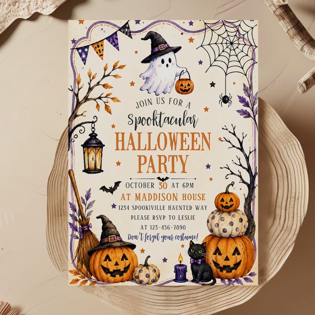 Invitación Fiesta de Halloween de Disfraz Lindo (Subido por el creador)