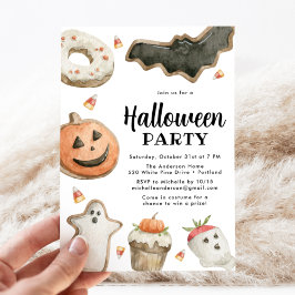 Invitación Fiesta de Halloween de Dulces Golosinas