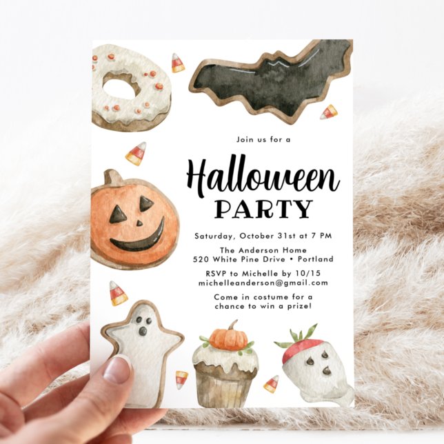 Invitación Fiesta de Halloween de Dulces Golosinas (Subido por el creador)