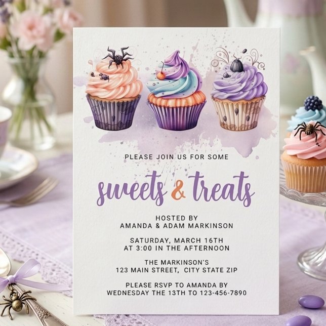 Invitación Fiesta de Halloween de Dulces y Golosinas con Acua (Subido por el creador)