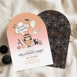 Invitación Fiesta de Halloween de Espíritus y Hechizos Arco N