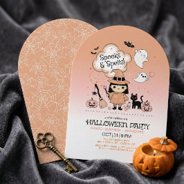 Invitación Fiesta de Halloween de Espíritus y Hechizos Arco N