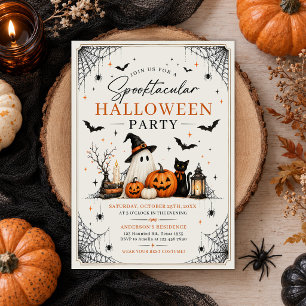Invitación Fiesta de Halloween de Fantasmas Espeluznante