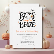 Fiesta de Halloween de fantasmas y bebidas elegant