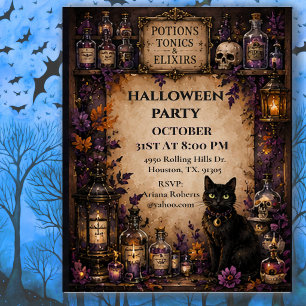 Invitación Fiesta de Halloween de Farmacia Antigüa