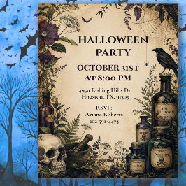 Invitación Fiesta de Halloween de Farmacia Antigüa