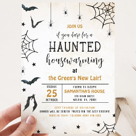 Invitación Fiesta de Halloween de inauguración de casa embruj