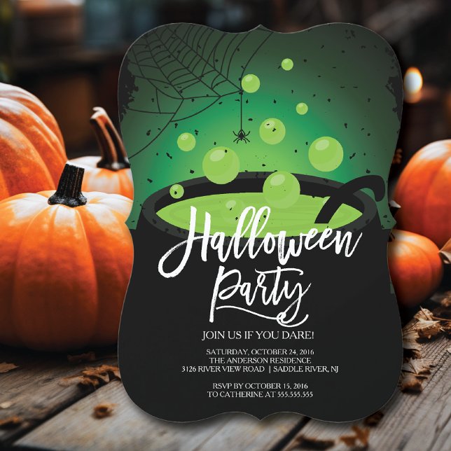 Invitación Fiesta de Halloween de la Brew de Brujas (Subido por el creador)