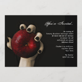 Invitación Fiesta de Halloween de la Bruja Roja de Apple