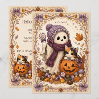 Invitación Fiesta de Halloween de la Comunidad de Espíritus C