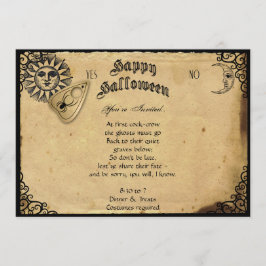 Invitación Fiesta de Halloween de la Mesa de Espíritu