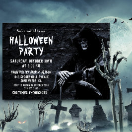 Invitación Fiesta de Halloween de la Muerte Espantosa
