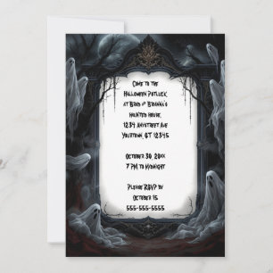 Invitación Fiesta de Halloween de la noche de Eerie