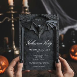 Invitación Fiesta de Halloween de la Tumba Gótica