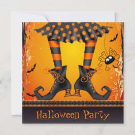 Invitación Fiesta de Halloween de las peludas divertidas