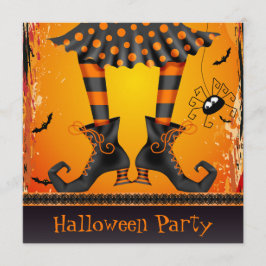 Invitación Fiesta de Halloween de las peludas divertidas