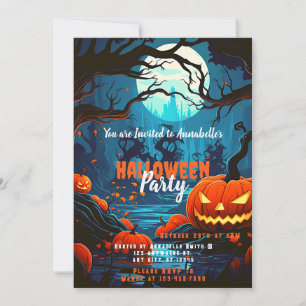 Invitación Fiesta de Halloween de los Farolillos de los Bosqu