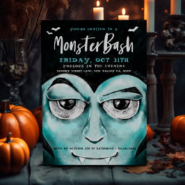 Invitación Fiesta de Halloween de los monstruos Bash Fun Spoo