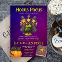 Fiesta de Halloween de los niños de Hocus Pocus