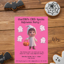Invitación Fiesta de Halloween de los Pequeños Hablantes para