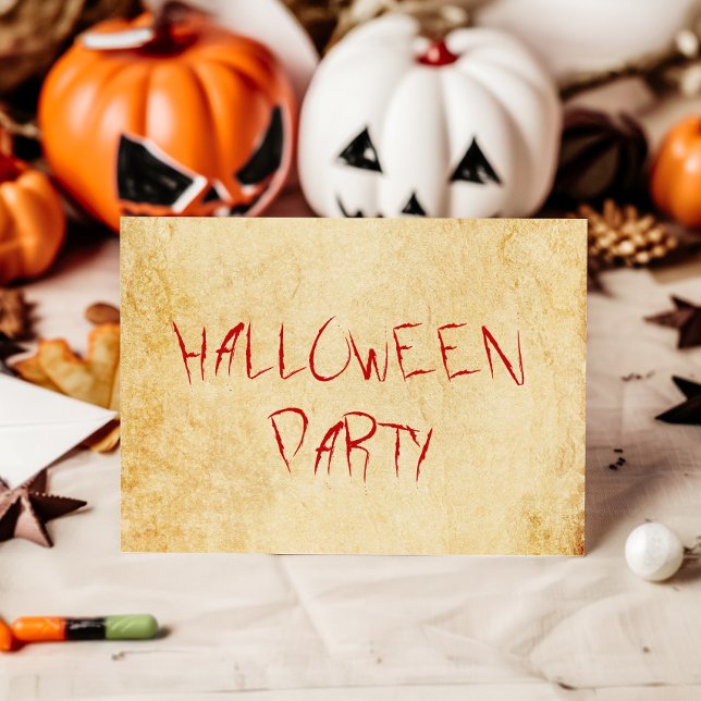 Invitación Fiesta de Halloween de miedo de época (Subido por el creador)