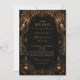 Invitación Fiesta de Halloween de Payaso Caprichoso