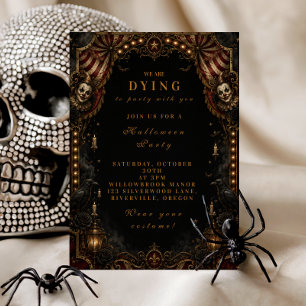 Invitación Fiesta de Halloween de Payaso Caprichoso