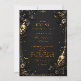Invitación Fiesta de Halloween de Payaso Gótico