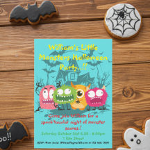 Fiesta de Halloween de pequeños monstruos