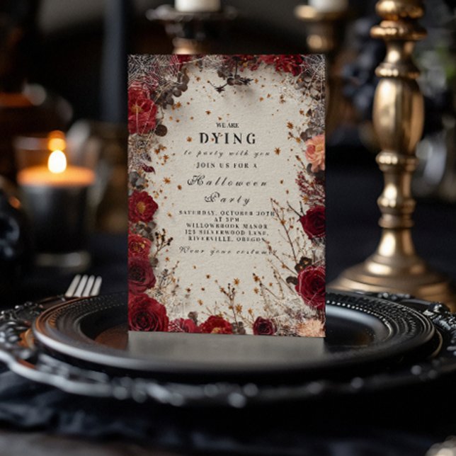 Invitación Fiesta de Halloween de Romance (Subido por el creador)