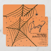 Fiesta de Halloween de Telaraña de Araña con Brill