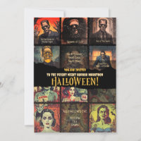 Fiesta de Halloween de terror de película de monst