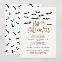 Fiesta de Halloween de Watercolor Bats