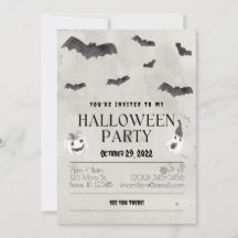 Fiesta de Halloween de Watercolor Bats