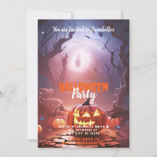 Invitación Fiesta de Halloween del Bosque de las Linternas Ja