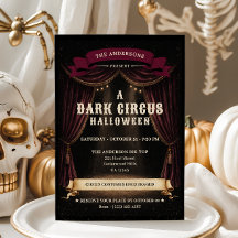 Fiesta de Halloween del Circo Oscuro Vintage