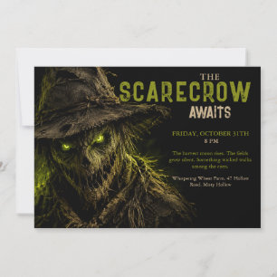 Invitación Fiesta de Halloween del Espantapájaros - Cosecha E