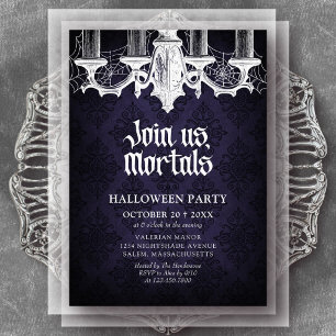 Invitación Fiesta de Halloween Elegante Gótico
