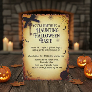 Invitación Fiesta de Halloween Embrujada de Farmacia Gótica V