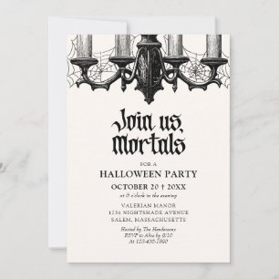 Invitación Fiesta de Halloween embrujada elegante