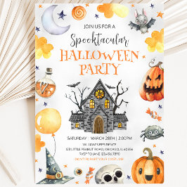 Invitación Fiesta de Halloween en Casa Embrujada