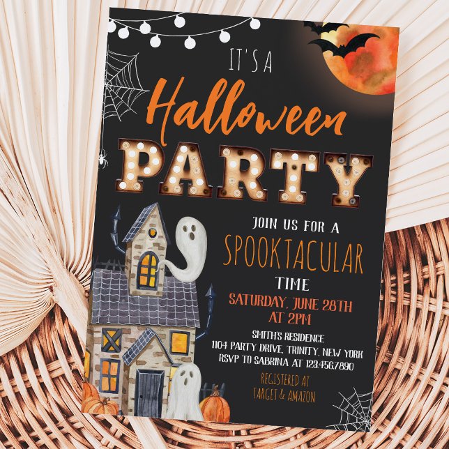 Invitación Fiesta de Halloween en Casa Embrujada (Subido por el creador)
