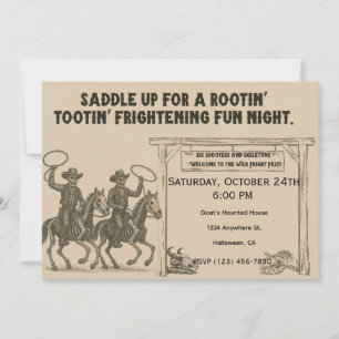 Invitación Fiesta de Halloween en Ciudad Fantasma