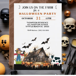 Invitación Fiesta de Halloween en el País de Granja