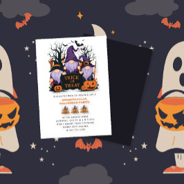 Invitación Fiesta de Halloween en la bruja morada