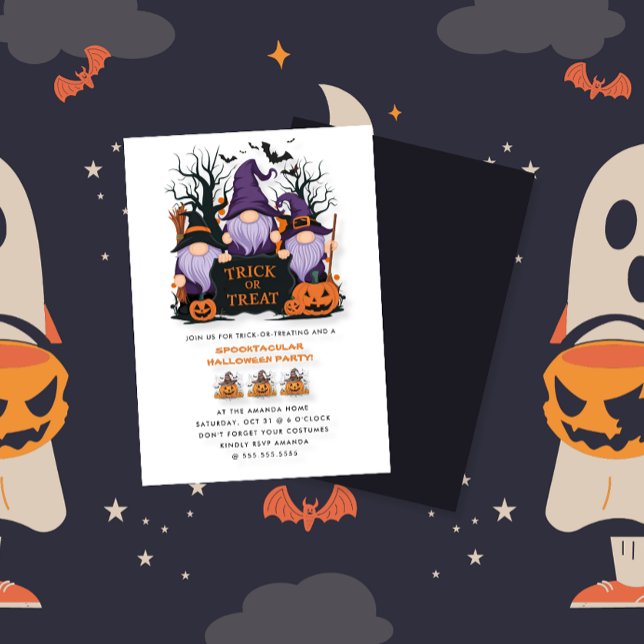 Invitación Fiesta de Halloween en la bruja morada (Subido por el creador)