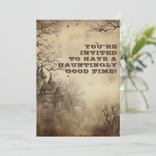 Invitación Fiesta de Halloween en la Mansión de Creepa Spookt