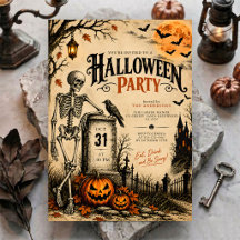 Fiesta de Halloween en un cementerio embrujado gót